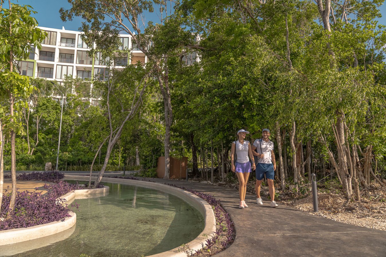Amenities and green areas of Ciudad Mayakoba
